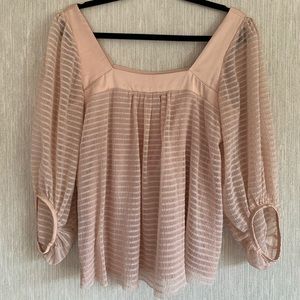 Anthropologie Size Small Ethereal Pink Blouse